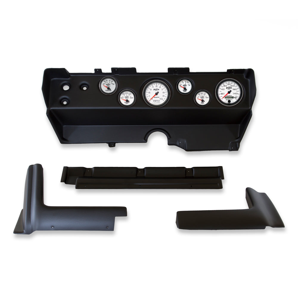 AutoMeter 6 Gauge Direct-Fit Dash Kit, E-Body / Cuda / Challenger 70-74, Phantom II