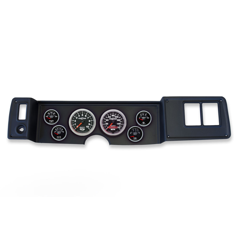 AutoMeter 6 Gauge Direct-Fit Dash Kit, A-Body / Duster / Demon / Dart 70-76, Sport-Comp II