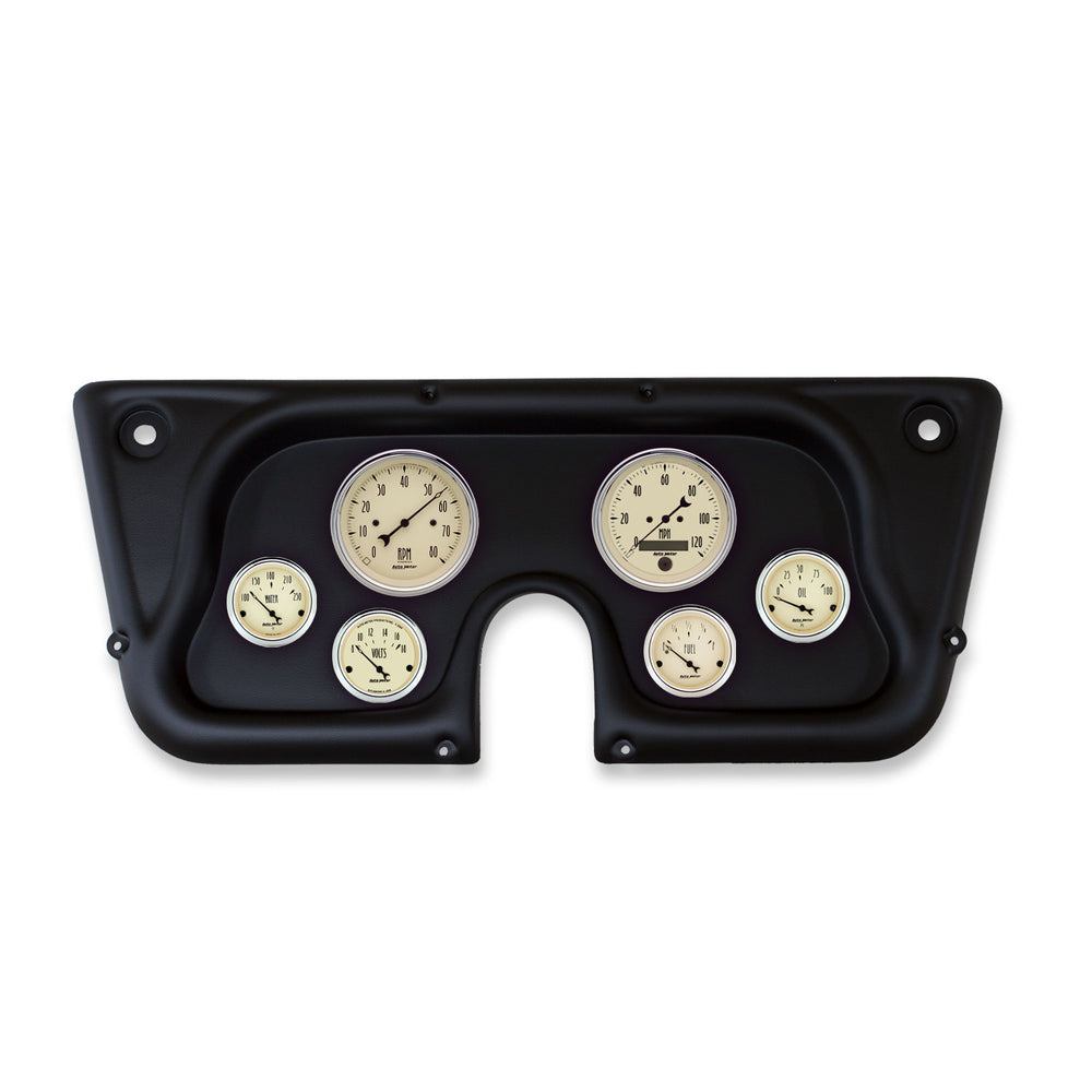 AutoMeter 6 Gauge Direct-Fit Dash Kit, Chevy Truck C/K/K5/SUBURBN 67-72, Antique Beige