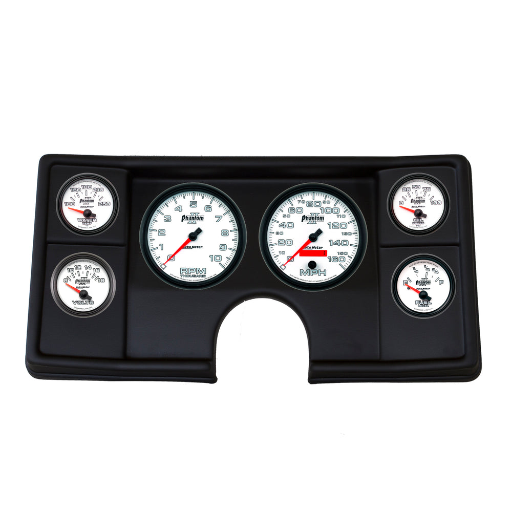 AutoMeter 6 Gauge Direct Fit Dash Kit, Malibu/EL Camino/Montecarlo 82-87, Phantom II