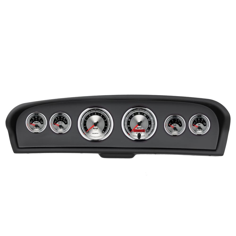 AutoMeter 6 Gauge Direct-Fit Dash Kit, Ford Truck 61-66, American Muscle