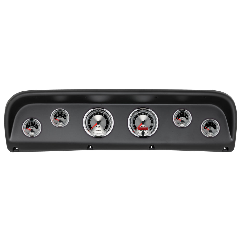 AutoMeter 6 Gauge Direct-Fit Dash Kit, Ford Truck 67-72, American Muscle (2145-01)