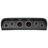 6 GAUGE DIRECT-FIT DASH KIT, FORD TRUCK 67-72, DESIGNER BLACK (2145-06)