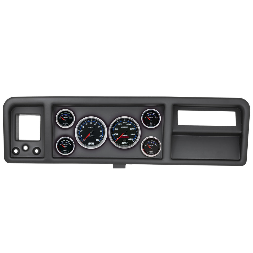 AutoMeter 6 Gauge Direct-Fit Dash Kit, Ford Truck 73-79, Cobalt (2146-05)