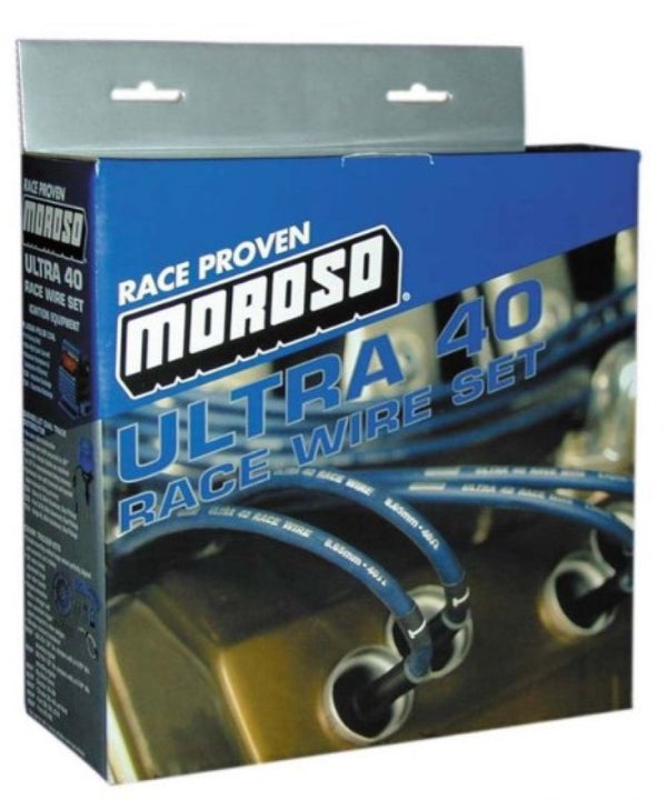 Moroso Jeu de fils d'allumage GM LS - Ultra 40 - gainé - type Coil-On - fil de 8 po - noir