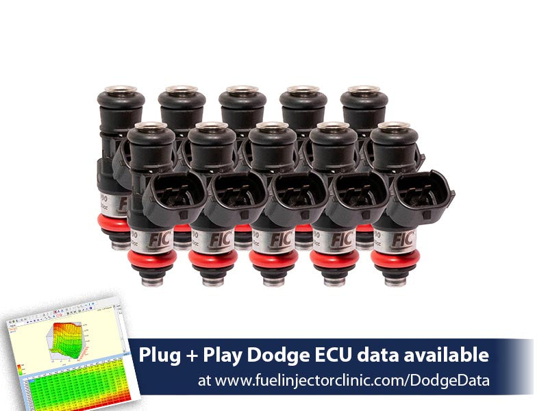 Kit d'injecteurs 2150cc FIC Fuel Injector Clinic pour Dodge Viper ZB1 (03-06)