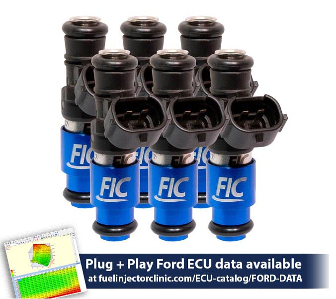 Fuel Injector Clinic Fuel Injector Set — Ford Falcon (200 Lbs/hr At 43.5 PSI Fuel Pressure, FG)