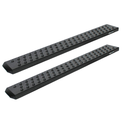 Raptor Series Sawtooth Running Boards Black Textured Aluminum - Part# 2101-0017BT