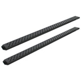 Raptor 2015+ F150/2017-2022 F250/F350 Sd Supercab 6.5In Sawtooth Slide Track Running Boards Black Txt Alum