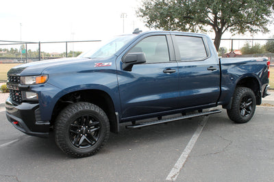 Raptor Series 5" OEM Style Full Tread Running Boards Black Textured 2204-0132BT — 2007-2021 Toyota Tundra