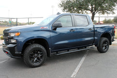 Raptor Series Sawtooth Running Boards Black Textured Aluminum - Part# 2103-0343BT — 1999-2016 Ford F-250 / F-350 Super Duty, select cab styles (RAP2103-0343BT)