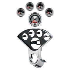 AutoMeter 5 Gauge Direct-Fit Dash Kit, Chevy Truck 55-59, American Muscle (2208-01)