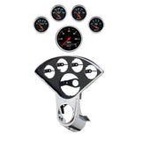 5 GAUGE DIRECT-FIT DASH KIT, CHEVY TRUCK 55-59, DESIGNER BLACK