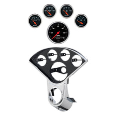 AutoMeter 5 Gauge Direct-Fit Dash Kit, Chevy Truck 55-59, Designer Black