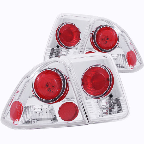 ANZO USA - Tail Light Assembly - 221047 — 2001-2005 Honda Civic