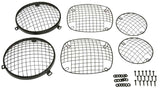 Kentrol Ensemble de grilles de protection en treillis métallique 6 pièces 76-86 Jeep CJ - noir thermolaqué