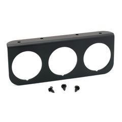 AutoMeter Gauge Mounting Panel, Triple, 2-1/16", Black, Aluminum