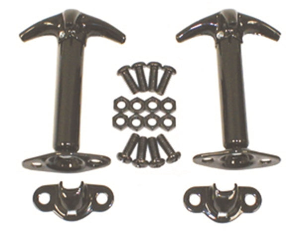 Rugged Ridge Ensemble de loquets de capot 41-95 Jeep CJ / Jeep Wrangler - noir
