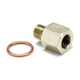FITTING, ADAPTER, METRIC, M10X1 MALE TO 1/8" NPTF FEMALE, BRASS
