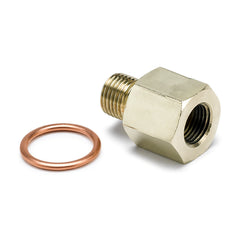 AutoMeter Fitting, Adapter, Metric, M10X1 Male to 1/8" Nptf Female, Brass