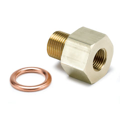 AutoMeter Fitting, Adapter, Metric, M12X1 Male to 1/8" Nptf Female, Brass