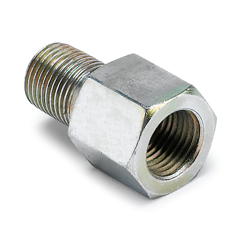 AutoMeter Fitting, Adapter, Metric, 1/8" Bspt Male to 1/8" Nptf Female, Brass