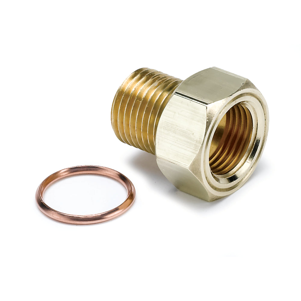 AutoMeter Fitting, Adapter, M16X1.5 Male, Brass, for Mech. Temp. Gauge