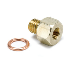 AutoMeter Fitting, Adapter, Metric, M12X1.75 Male to 1/8" Nptf Female, Brass