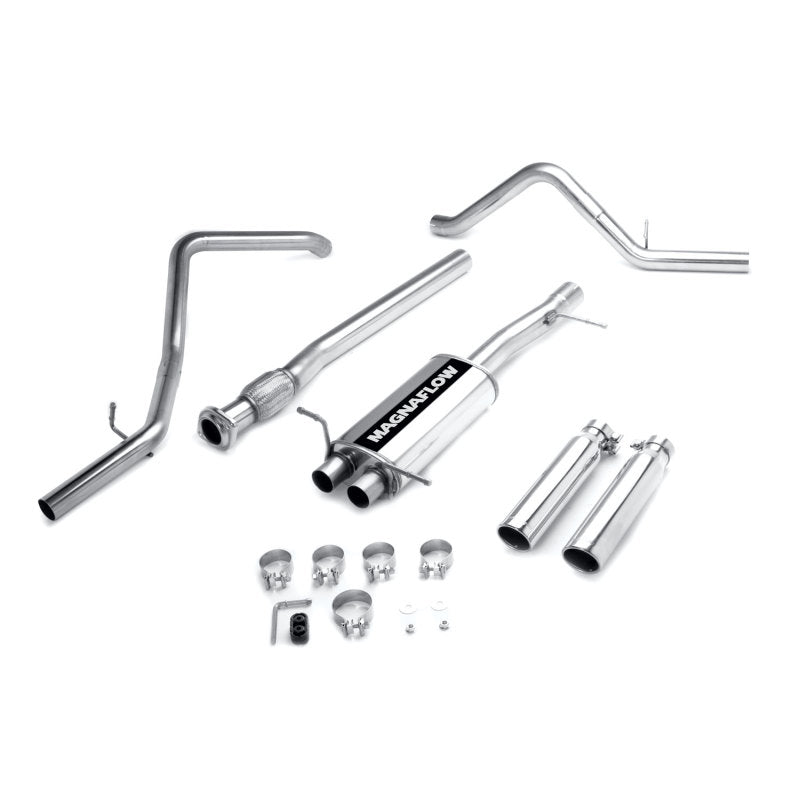 MagnaFlow Système d'échappement Cat-Back double 07 Silverado CC/SB