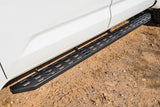 Raptor 2022+ Tundra Crewmax 5In Sport Step Slide Track Running Boards Black Textured Aluminum