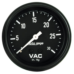 AutoMeter 2-5/8" Vacuum, 0-30 in HG, Auto Gage