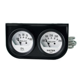 GAUGE CONSOLE, OILP/WTMP, 2-1/16", 100 PSI/280 F, WHT DIAL, BLK BZL, AUTOGAGE