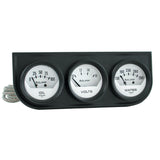 Autometer 2IN 3 Gauge Console OIL/ Water/volt MECH Black (ATM2324)