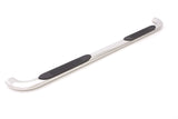 Lund Side Bars 4in Oval Curved - Stainless Steel