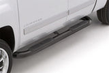 Lund Side Bars 4in Oval Curved - Black