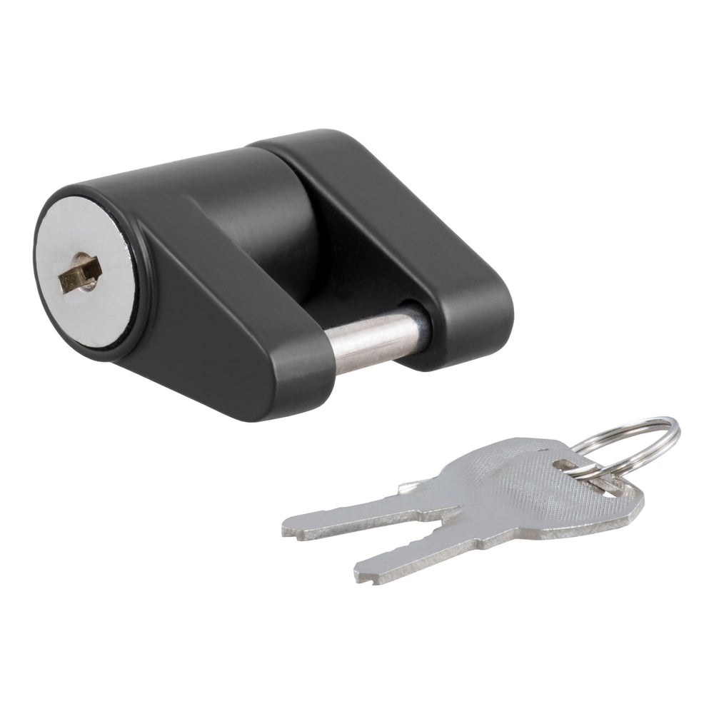 CURT Padlock Coupler Lock, 3/4 in. Latch Span, 2 Keys, Semi-Gloss Black (23521)