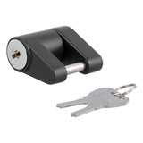Curt Trailer Hitch Lock Coupler Lock w/2 Keys - Semi-Gloss Black