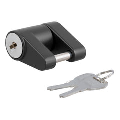 CURT Padlock Coupler Lock, 3/4 in. Latch Span, 2 Keys, Semi-Gloss Black (23521)