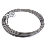 Replacement Steel Winch Rope - 3/8 in x 75 ft, EIPS