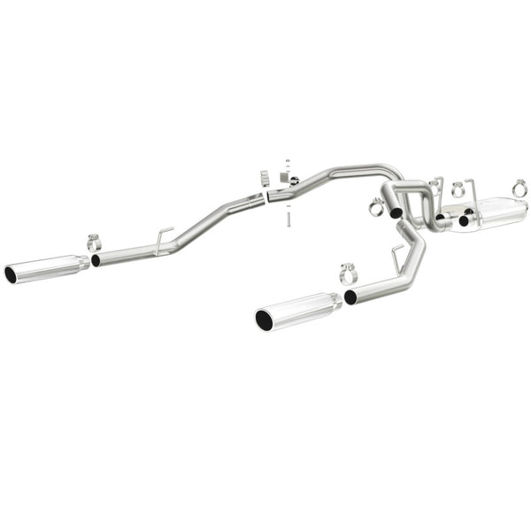 Magnaflow Échappement performance Cat-Back en inox poli à double sortie arrière séparée 09-13 Dodge Ram 1500 V6 3.6L