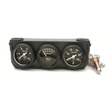 GAUGE CONSOLE, OILP/WTMP/VOLT, 1.5", 100 PSI/280 F/18V, MECH BLK DIAL, BLK BZL