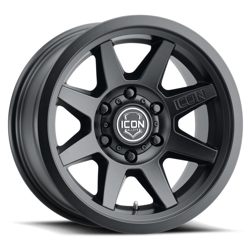 ICON Roue Rebound 17x8.5 6x5.5 déport 0mm 4.75 po BS alésage 106.1mm - noir satiné