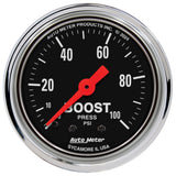2-1/16" BOOST, 0-100 PSI, TRADITIONAL CHROME