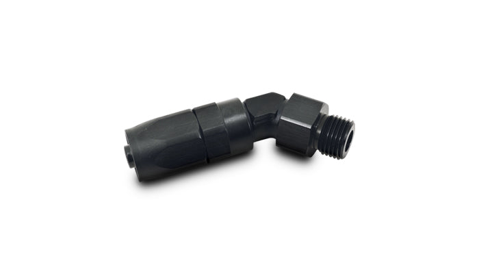 Vibrant Performance - 24411 - Male Hose End Fitting, 45 Degree - Size: -12AN - Thread: (12) 1-1/16 in.-12