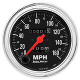 3-3/8" SPEEDOMETER, 0-160 MPH, TRADITIONAL CHROME (2494)