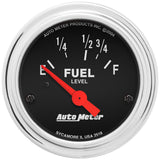 2-1/16" FUEL LEVEL, 16-158 Ohm, TRAD. CHROME