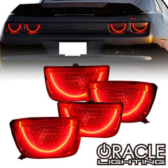 Oracle Ensemble de halo de feux arrière à DEL Afterburner 10-13 Chevrolet Camaro - rouge
