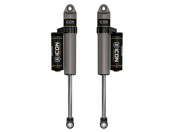 ICON 1999-2004 Ford F-250/F-350 Super Duty 4WD, 3-6” Lift, Front, V.S. 2.5 Aluminum Series Shock Absorbers, Piggyback Reservoir, Pair (37710P)
