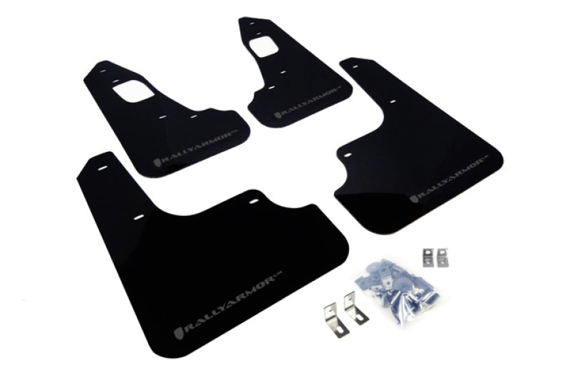Rally Armor Garde-boue UR 08-17 Mitsubishi EVO X - noir avec logo gris