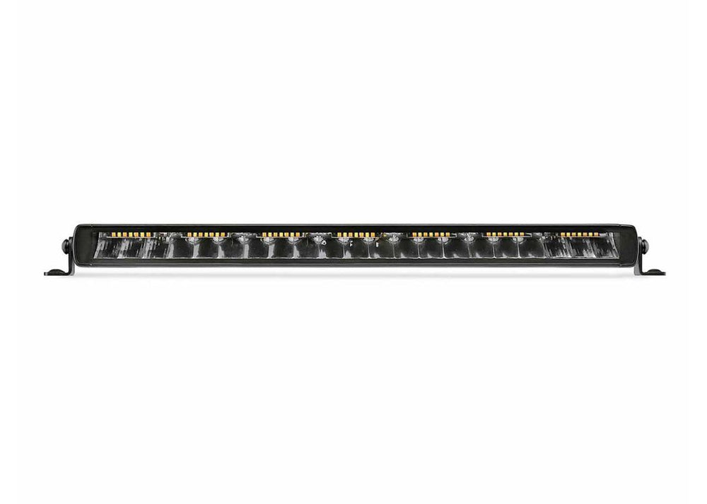 Go Rhino 20.5In Blackout Combo Series Single Row Light Bar with Amber Lighting Blk (751052012CSS)